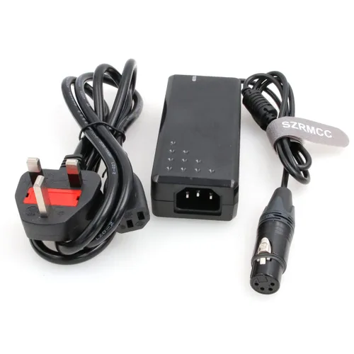 Miniatura 2 de SZRMCC XLR 4 Pin hembra 12V 4A AC DC adaptador de fuente de alimentación para Sony PMW F55 dispositivos de sonido de cámara PIX 260 270i Zaxcom Deva