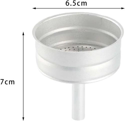 Miniatura 3 de KLKCMS Moka - Filtro de embudo para cafetera, accesorio para cafetera para 6 tazas Moka Pot