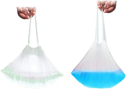 Miniatura 6 de Paquete de 120 forros para silla de orinal con cordón, bolsas desechables para asiento de inodoro de entrenamiento para niños pequeños