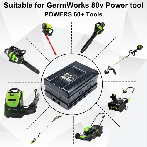 Miniatura 5 de DTK Reemplazo para Greenworks 80V batería Ion inalámbrico herramientas eléctricas 80 voltios baterías 2500mAh