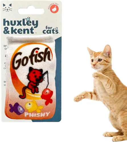 Miniatura 11 de Huxley & Kent Juguete de Peluche para Gatos - Juguete Interactivo de Hierba Gatera para Gatos y Gatitos - Suave con Crujido y Hierba Gatera