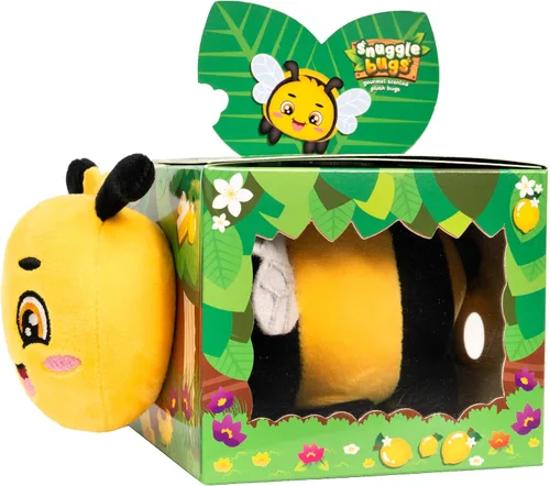 Scentco Snuggle Bugs (Bumble Bee), juguete de peluche con aroma a tarta de merengue de limón, regalos para niños, guía de regalos, aromaterapia
