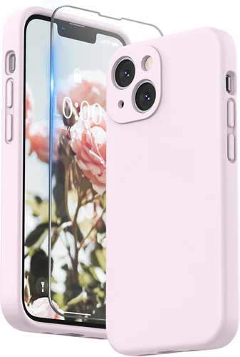 Miniatura 10 de SURPHY Funda compatible con iPhone 13 Mini con protector de pantalla, (protección de cámara y forro de microfibra suave), funda de silicona líquida