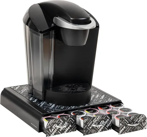 Mind Reader Organizador 'Anchor' de triple cajón para cápsulas Dolce Gusto, CBTL, soporte para cápsulas de café de una sola porción Estampado en