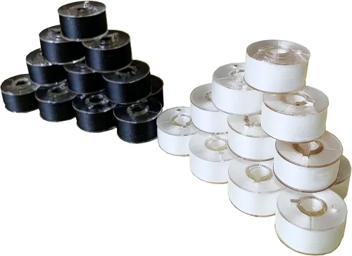 Miniatura 2 de HimaPro 144 - Bobinas para máquinas de bordar predevanadas, tamaño A (SA156), tapas de plástico