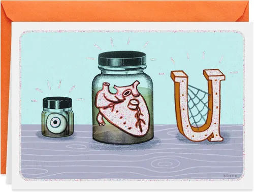Hallmark Shoebox - Tarjeta divertida de Halloween (Eye Heart U)