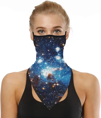 Miniatura 12 de YAYOUREL Polaina para el cuello, bandanas para hombres y mujeres, cubierta de bufanda para la cara con rayos UV, con agujero para las orejas