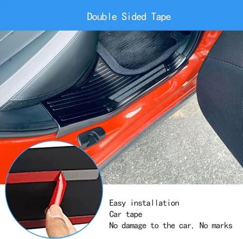 Miniatura 7 de Accesorios de automóvil compatibles con Subaru Crosstrek 2023-2026, placa interior del umbral de la puerta, cubierta protectora de arañazos, marco