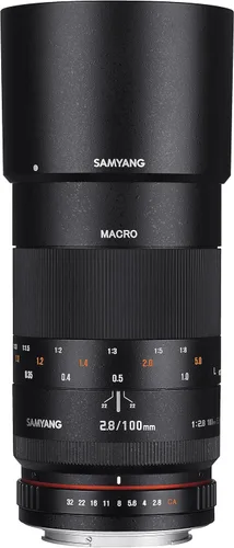 Miniatura 4 de Samyang Lente macro de teleobjetivo de marco completo F2.8 ED UMC de 3.937 in para cámaras réflex digitales Nikon AE, vidrio ultra multicapa