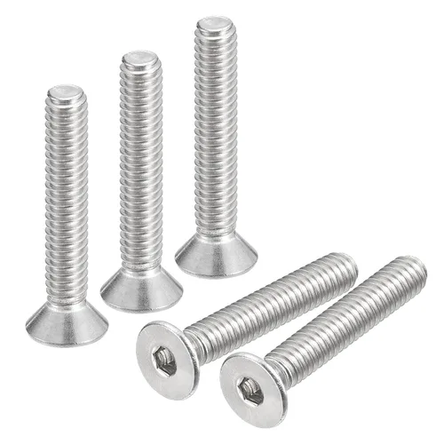 Miniatura 7 de Uxcell tornillos de cabeza avellanada plana #8-32x1-1/2, 10 unidades de tornillos de cabeza plana con rosca completa de acero inoxidable 304