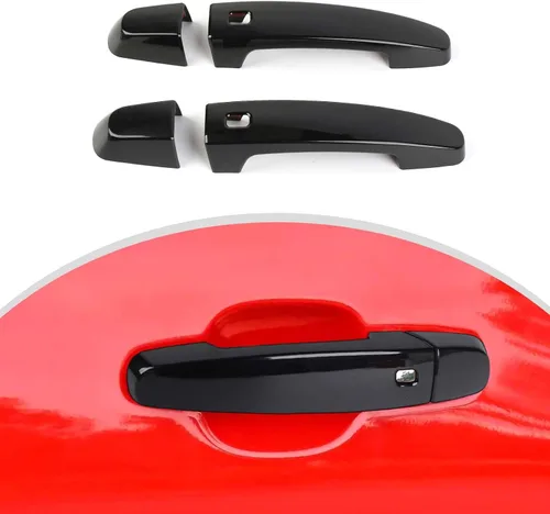 Miniatura 8 de CheroCar Compatible con Camaro - Cubierta para manija de puerta exterior, accesorios de decoración para exteriores compatibles con Chevrolet Camaro