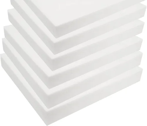 Miniatura 8 de FoamTouch Cojín de espuma para tapicería de alta densidad, 4 pulgadas de alto x 24 pulgadas de ancho x 24 pulgadas de largo, fabricado en Estados