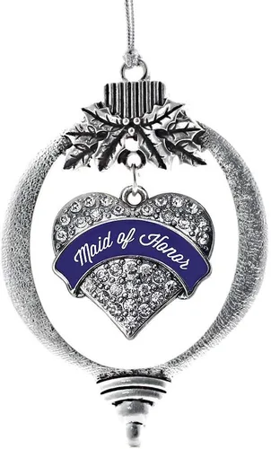 Miniatura 148 de Inspired Silver - Adorno con dije de hermana gemela - Adornos navideños de plata con circonitas cúbicas