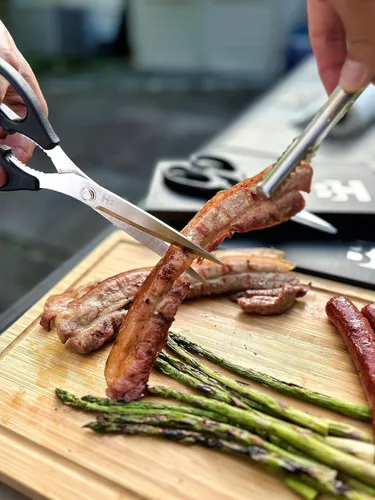 Miniatura 6 de BOWERY HOME Tijeras de carne – Tijeras de cocina resistentes – Tijeras de cocina resistentes – No fabricadas en China – Para cortar alimentos