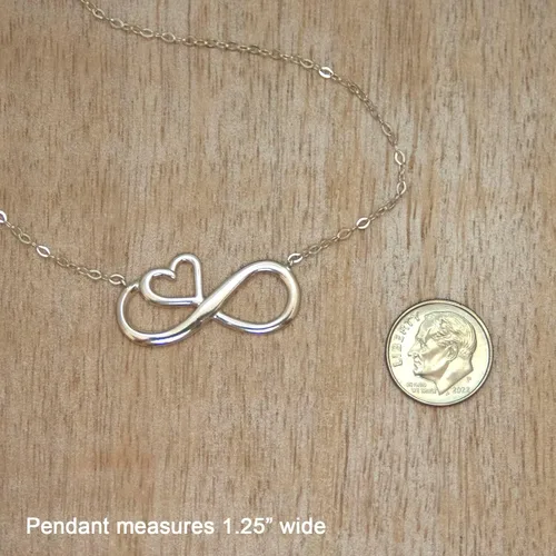 Miniatura 5 de EFYTAL Collar infinito de oro o plata, regalo de madre e hija, regalos de cumpleaños para hija, collares de mamá, regalos de graduación para hijas