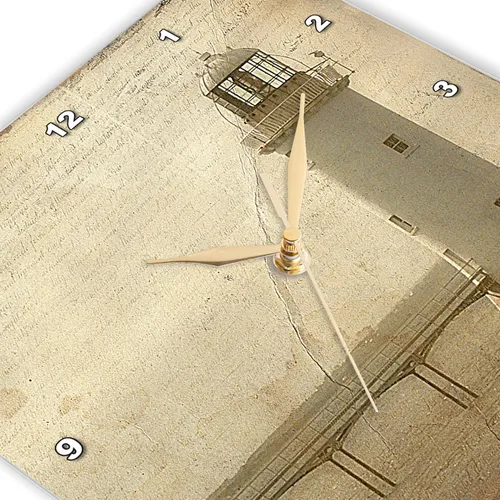 Miniatura 3 de 3dRose Reloj de pared silencioso - 10 pulgadas - Faro Grunge por Angelandspot - Arte digital