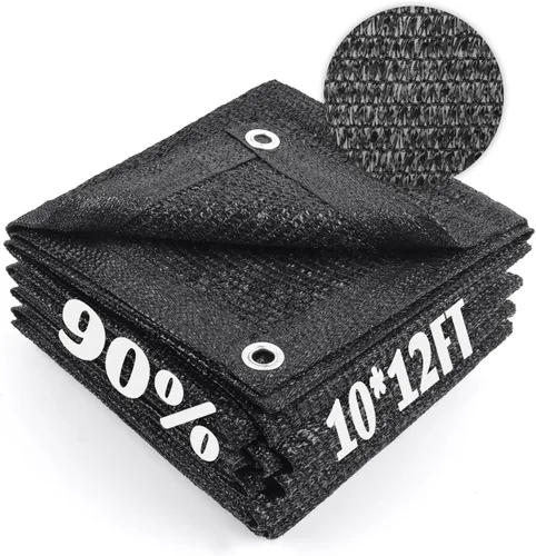Miniatura 39 de Cool Area Lona de malla con ojales para cubierta de plantas, toldo de patio de 10 x 20 pies, para jardín, pérgola, invernadero, coche, granero, 55%