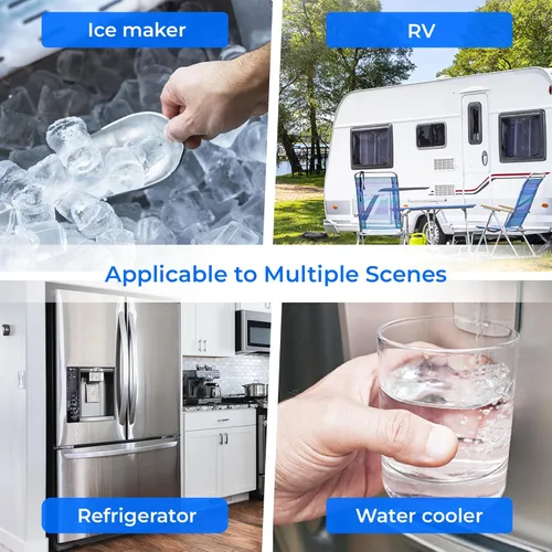 Miniatura 6 de Waterdrop Filtro de agua en línea para refrigerador y máquina de hielo, sistema de filtración de agua potable de alta capacidad certificado NSF
