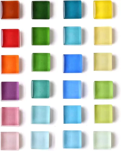 Mymazn Imanes de nevera para nevera, imanes de colores, imanes decorativos de cristal, para oficina, cocina, casillero, 24 colores