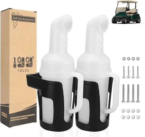 10L0L Botella de arena para carrito de golf 2024 para Yamaha EZGO Club Car con diseño de mano de agarre, conjunto de botella de arena con soporte a