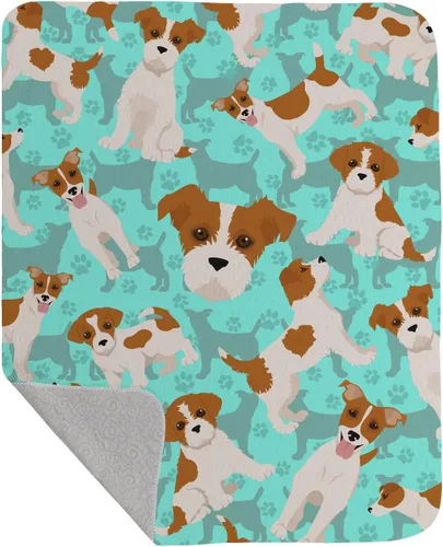Miniatura 31 de Caroline's Treasures MLM1042LQB Airedale Terrier - Manta acolchada de 50 x 60 pulgadas, diseño de ilustraciones para cama, sofá, suave y ligera