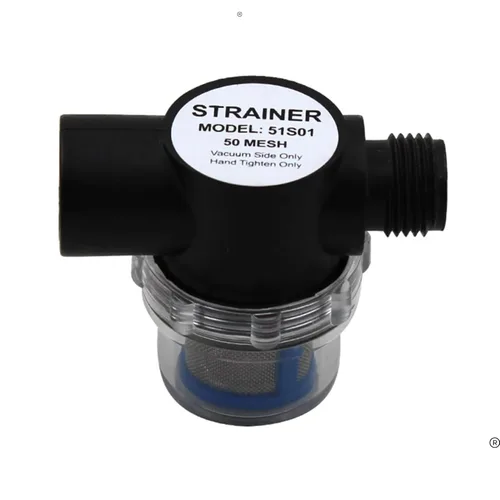 SEAFLO Filtro de filtro en línea para bomba de agua (51S01) - Entrada/salida NPSM de 1/2 pulgada - Reemplazo de RV - Compatible con bombas Shurflo y
