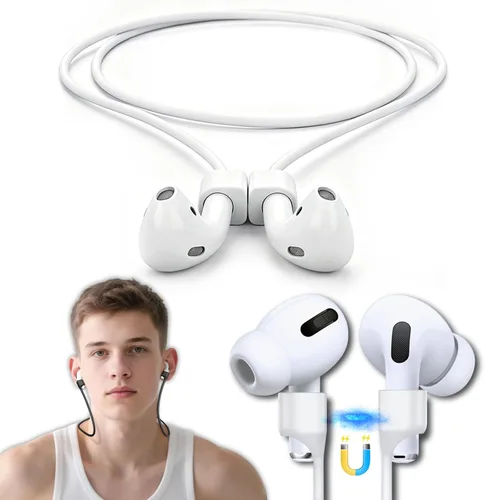 Inesore Paquete de 1 Correa para AirPod Pro con Cordón Antipérdida para AirPod para Deportes Accesorios Antipérdidas Compatible con AirPods Pro 3