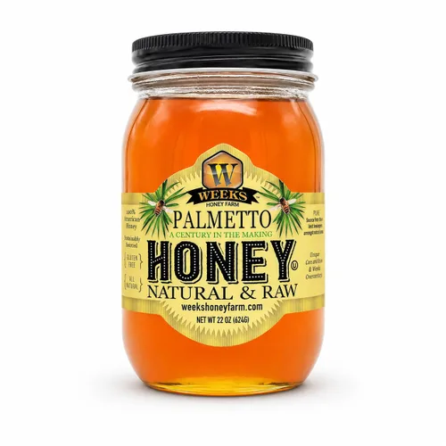 Miniatura 9 de Weeks Honey Farm Palmetto Honey – 16oz Squeeze Bottle 100% Raw & Unfiltered Pure Honey Natural Superfood Rich in Vitamins, Minerals &