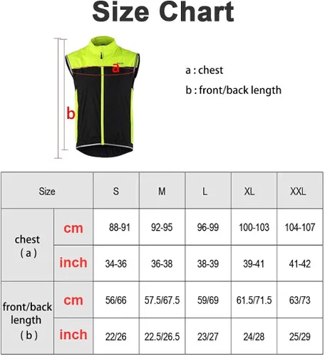 Miniatura 5 de Pacdeaet Windstopper Chaleco de ciclismo para hombre resistente al viento reflectante impermeable chaleco de viento transpirable