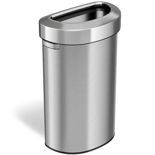 Miniatura 14 de iTouchless SoftStep - Cubo de basura y contenedor de reciclaje de 16 galones con filtros de olores dobles y cubos extraíbles codificados por Plata