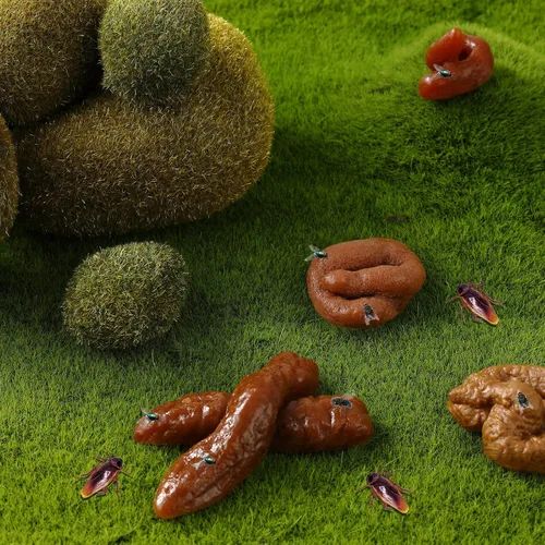 Miniatura 6 de Chivao 7 piezas falsas realistas falsas broma de turd realista poo juguete de broma y prácticos juguetes de broma para el día de los inocentes