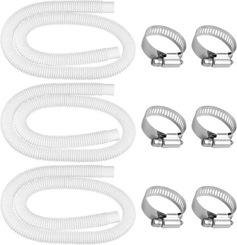 Miniatura 11 de Manguera de repuesto para bomba de piscina, manguera de piscina de 1.25 x 41 pulgadas, compatible con bomba de filtro In tex 607, 637, paquete de 3