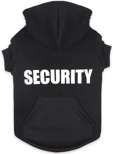 Sudadera con capucha para perro, suéter de seguridad para perro, suave forro polar cepillado, sudadera con capucha con bolsillo para perros medianos