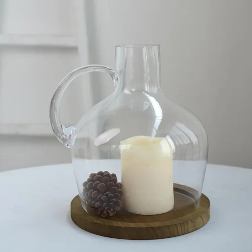 Miniatura 13 de Efavormart - Juego de 2 centros de mesa de trompeta con adornos de cristal transparente de 31 pulgadas, jarrón reversible de plástico para flores