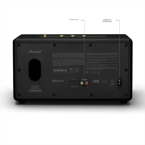 Miniatura 8 de Marshall Stanmore III Altavoz Bluetooth para el Hogar - Sonido Estéreo Fuerte con Controles de Graves y Agudos Alimentado con Enchufe Compatible