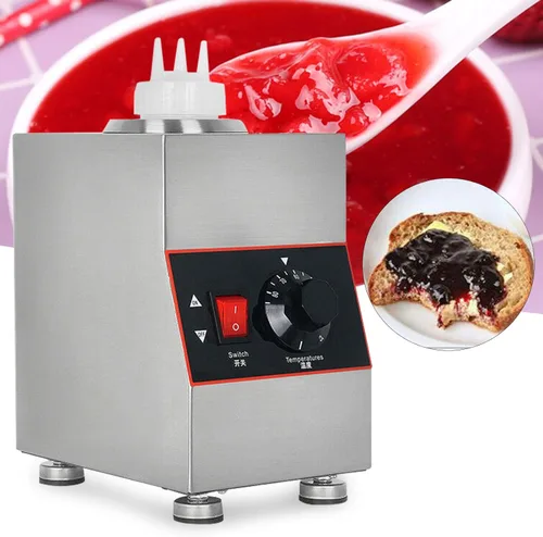 Miniatura 2 de Calentador eléctrico comercial de salsa de queso, 22.0 fl oz, calentador de salsa de alimentos para encimera, multifuncional, 110 V, máquina