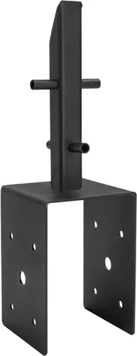 Miniatura 4 de Anclaje de Poste de Concreto 4x4, 6 Piezas (Diámetro Interior 3.6"x3.6") Soporte de Poste de Cerca en Forma de U con Estaca de Tierra, Base de Poste