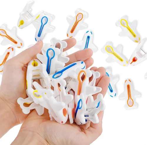 Miniatura 8 de Pinzas de plástico resistentes para ropa, pinzas resistentes al viento, pinzas para ropa, diseño sin rastro para ropa, 3 colores, 12