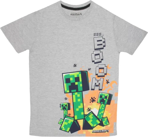 Miniatura 6 de Minecraft, camiseta de manga corta de ajuste regular para niños