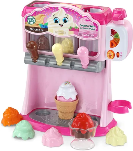 Miniatura 10 de LeapFrog Count and Swirl - Juego para hacer helados para niños a partir de 2 años, color azul