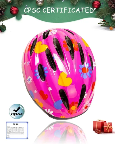Miniatura 2 de Casco de bicicleta súperligero rosa para niñas pequeñas y bebés. LOVE