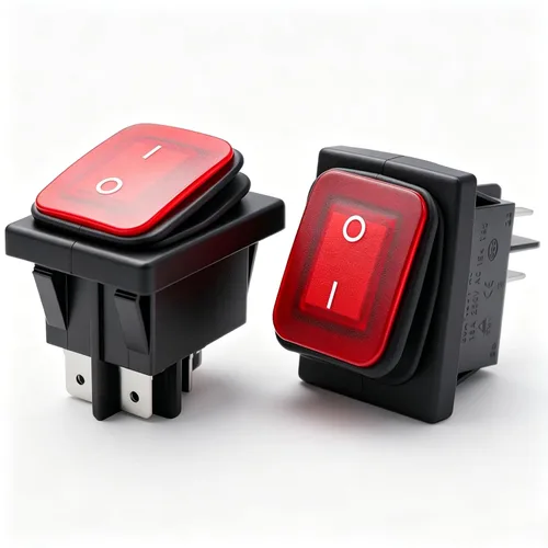 Miniatura 5 de Twidec Interruptor basculante de 3 pines 3 posiciones ON/OFF/ON AC 6A/125V 10A/250V SPDT Coche Barco Negro Interruptor basculante palanca KCD1-5-103