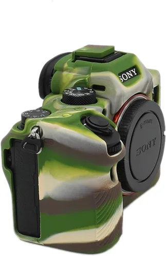 Miniatura 3 de TUYUNG - Funda de silicona para A7 III, funda protectora para cámara, compatible con cámaras Sony Alpha A7 III A7M3, verde militar