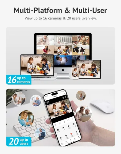 Miniatura 5 de LaView Cámaras 2K de 4MP para seguridad del hogar en interiores, cámara de seguridad para el hogar 5G y 2.4GHz para bebé/anciano/mascota/niñera