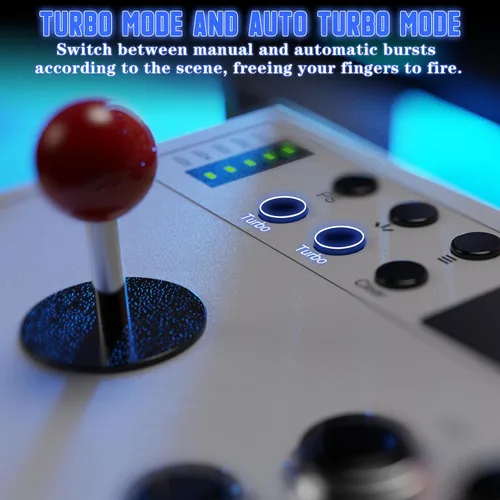 Miniatura 3 de Nonbliep Wired Arcade Stick Compatible with PS5/PS4/PC/, for PS5 Fight Stick with Programming Function, Turbo Function, 9.8FT Braided Cable Fight