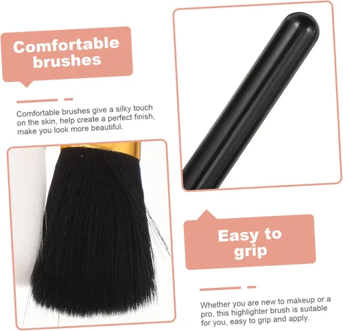 Miniatura 3 de Makeup Brush Organizer Case Black Leather Makeup Brush Bag with Eyebrow Pencil Holder for Women