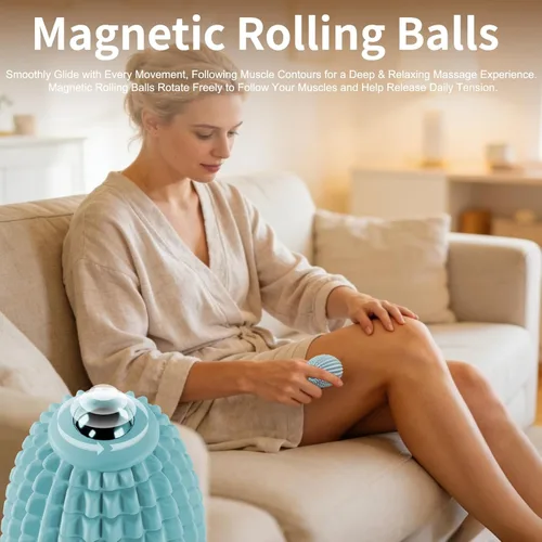 Miniatura 3 de Bola de masaje vibratoria para fascitis plantar, punto de gatillo de silicona, bola de masaje miofascial, rodillo de tejido profundo para espalda