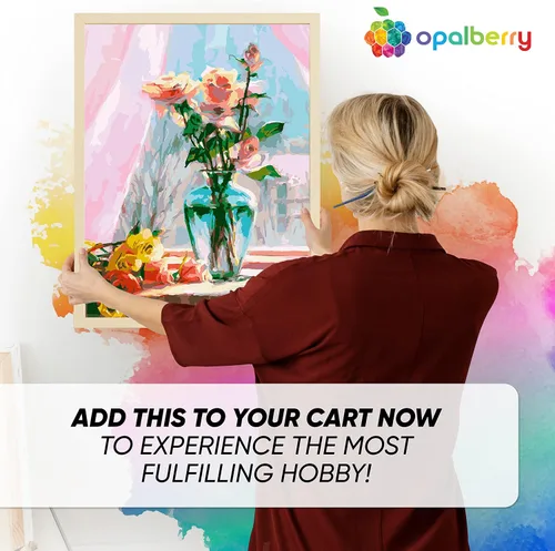 Miniatura 5 de Opalberry Pintura por números para adultos, lienzo de 16 x 20 pulgadas, kits de pintura para adultos por números en lienzo, pintura por números