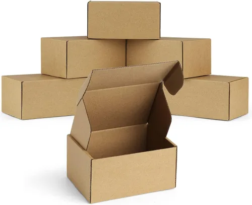 Miniatura 17 de Famagic Paquete de 50 cajas de envío pequeñas de 4 x 4 x 2 pulgadas, cajas de correo de cartón corrugado marrón para pequeñas empresas, cajas