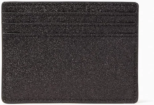 Miniatura 4 de Kate Spade New York Tarjetero pequeño con purpurina brillante negro